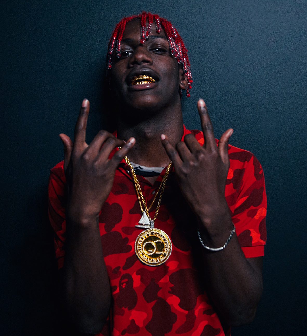 Rapper Lil Yachty in Red